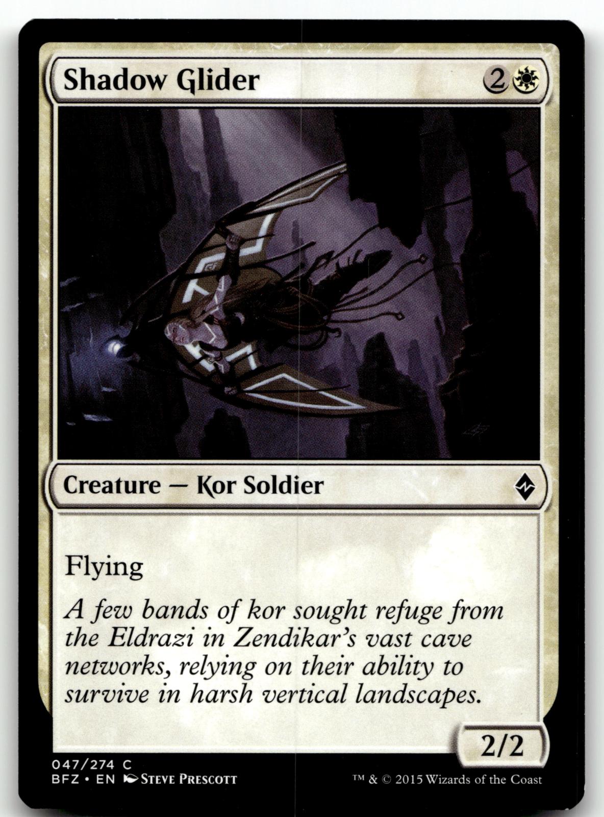 Shadow Glider 47 Common Battle for Zendikar Magic: The Gathering Near Mint