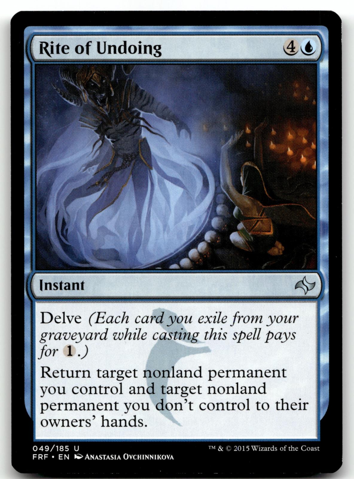 Rite of Undoing 49 Uncommon Fate Reforged Magic: The Gathering Near Mint