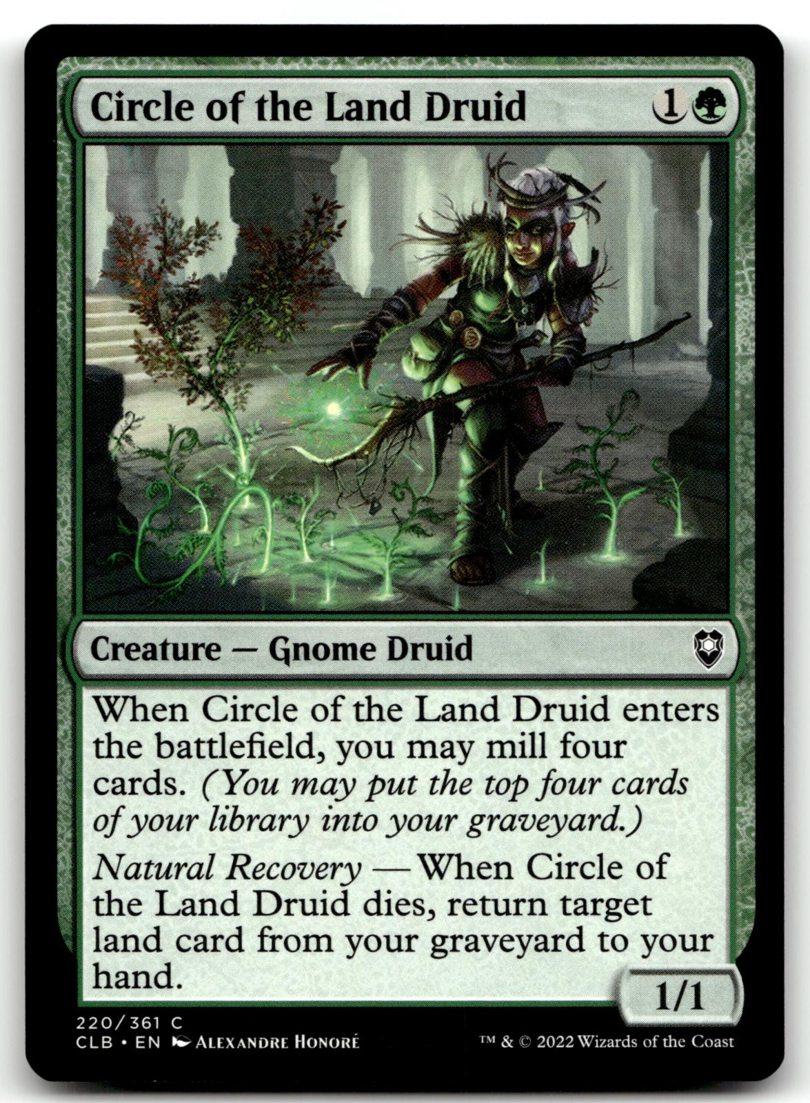 Circle of the Land Druid 220 Commander Legends: Battle for Baldur's Gate Magic: 