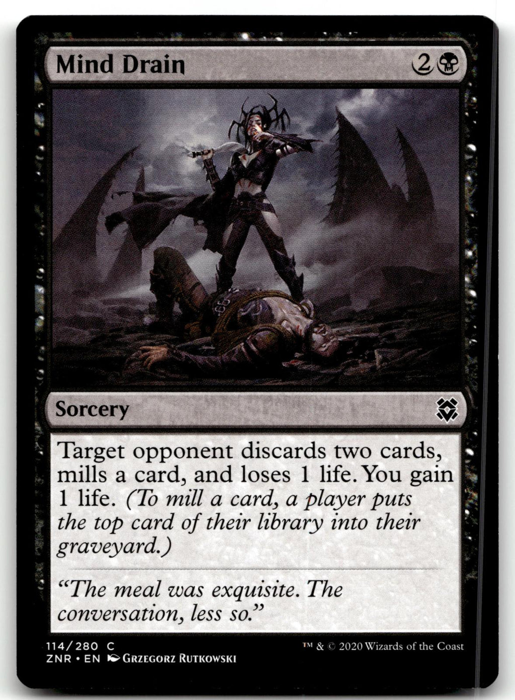 Mind Drain 114 Common Zendikar Rising Magic: The Gathering Near Mint
