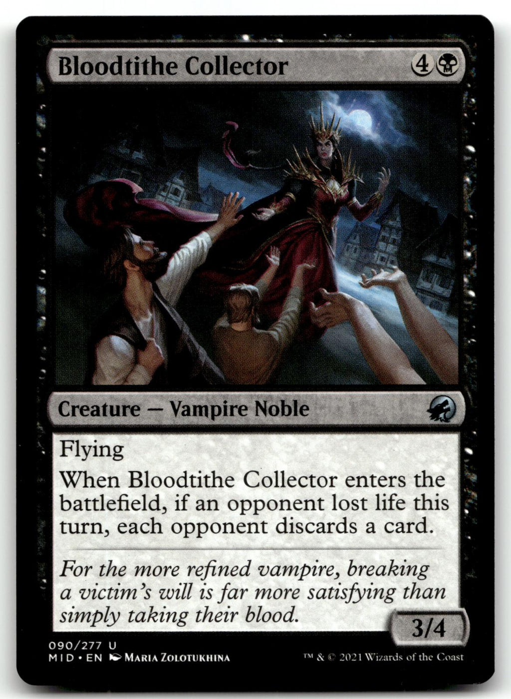 Bloodtithe Collector 90 Innistrad: Midnight Hunt Magic: The Gathering NM
