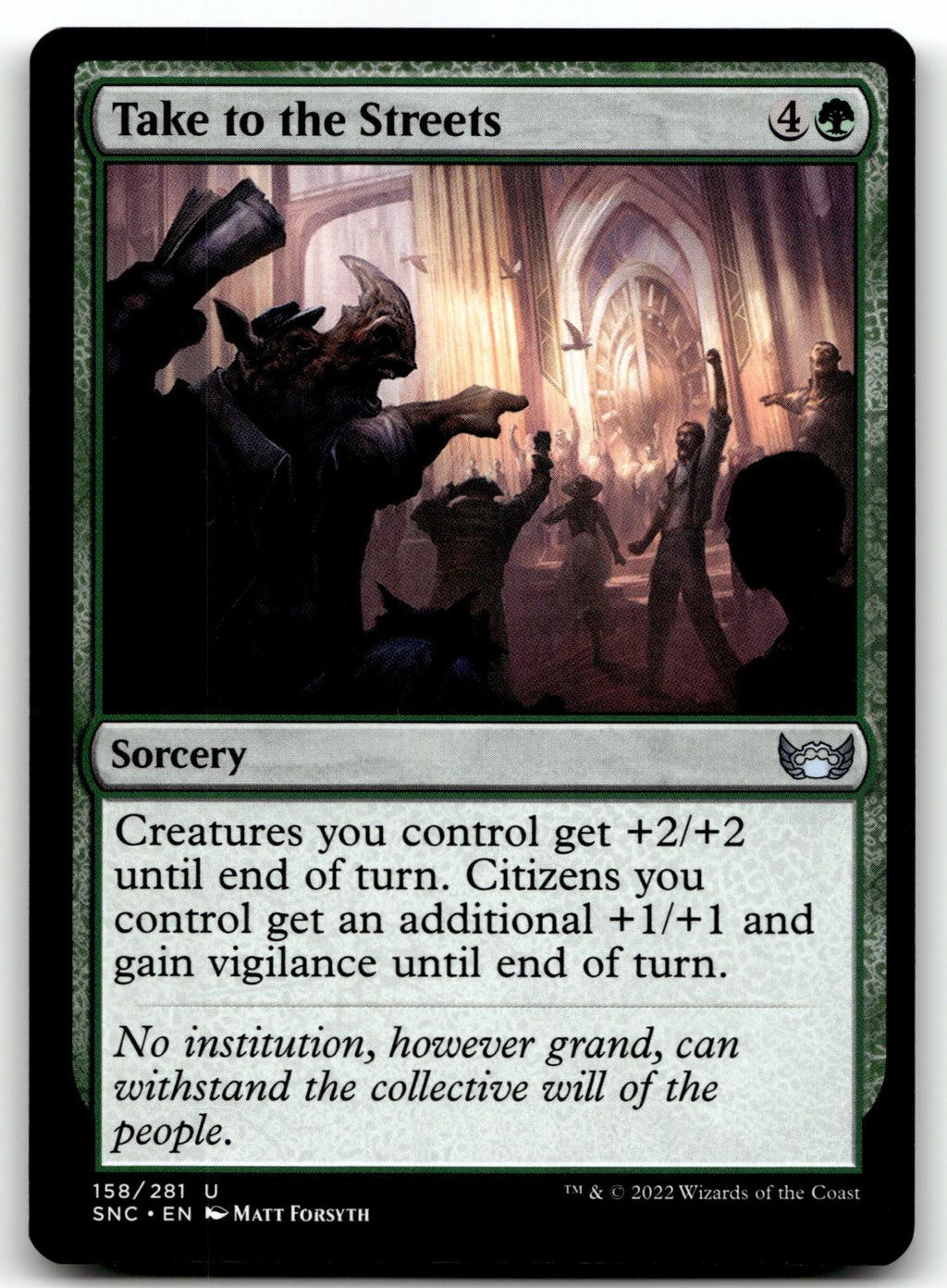 Take to the Streets 158 Uncommon Streets of New Capenna Magic: The Gathering NM
