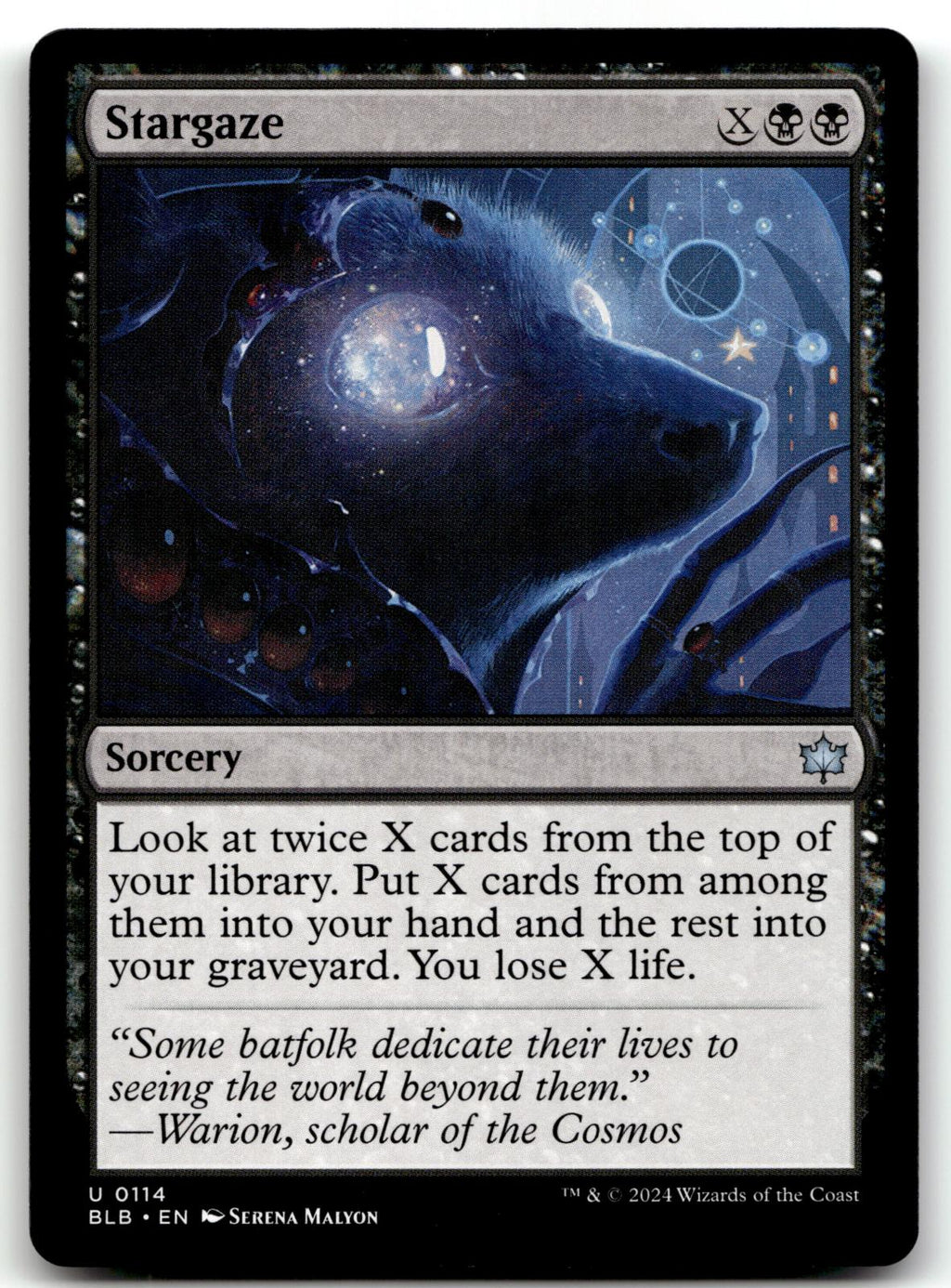 Stargaze 114 Uncommon Bloomburrow Magic: The Gathering Near Mint