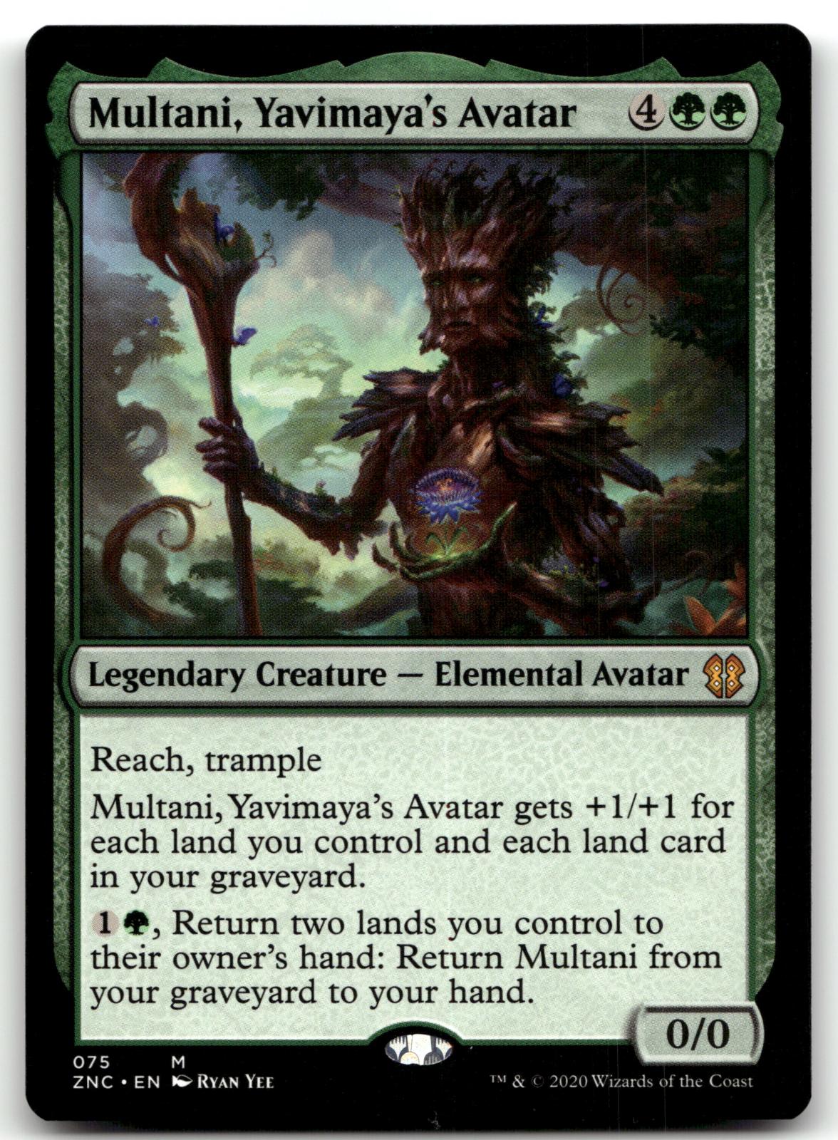 Multani, Yavimaya's Avatar 75 Commander: Zendikar Rising Magic: The Gathering NM