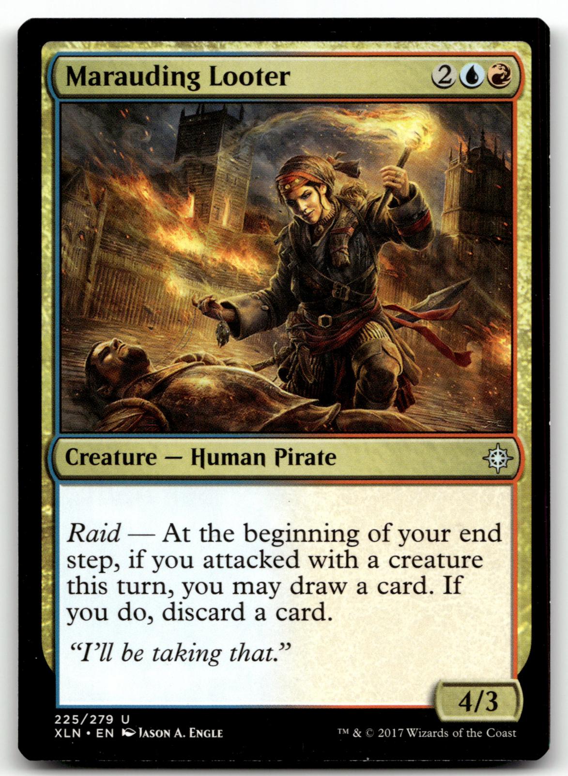 Marauding Looter 225 Uncommon Ixalan Magic: The Gathering Near Mint