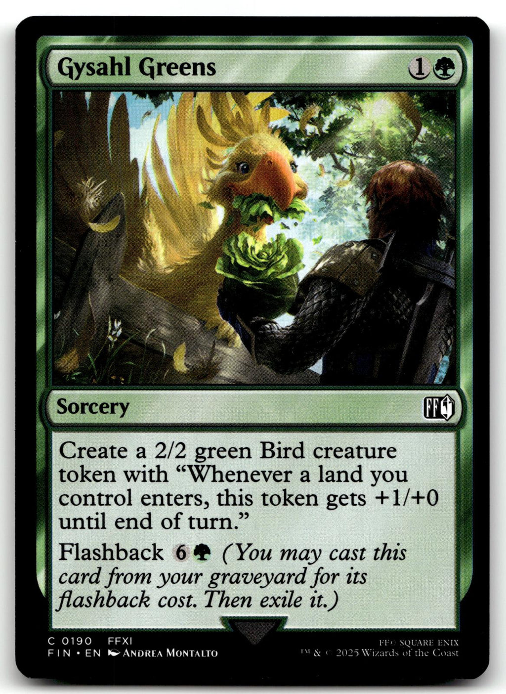 Gysahl Greens 190 Common FINAL FANTASY Magic: The Gathering Near Mint