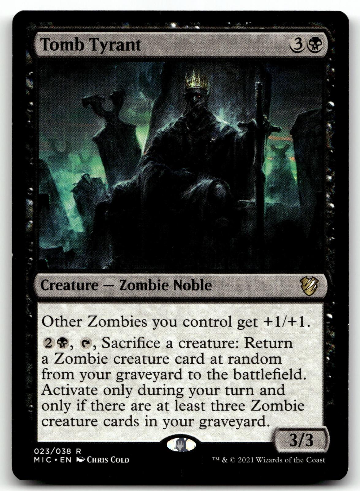 Tomb Tyrant 23 Rare Commander: Innistrad: Midnight Hunt Magic: The Gathering NM