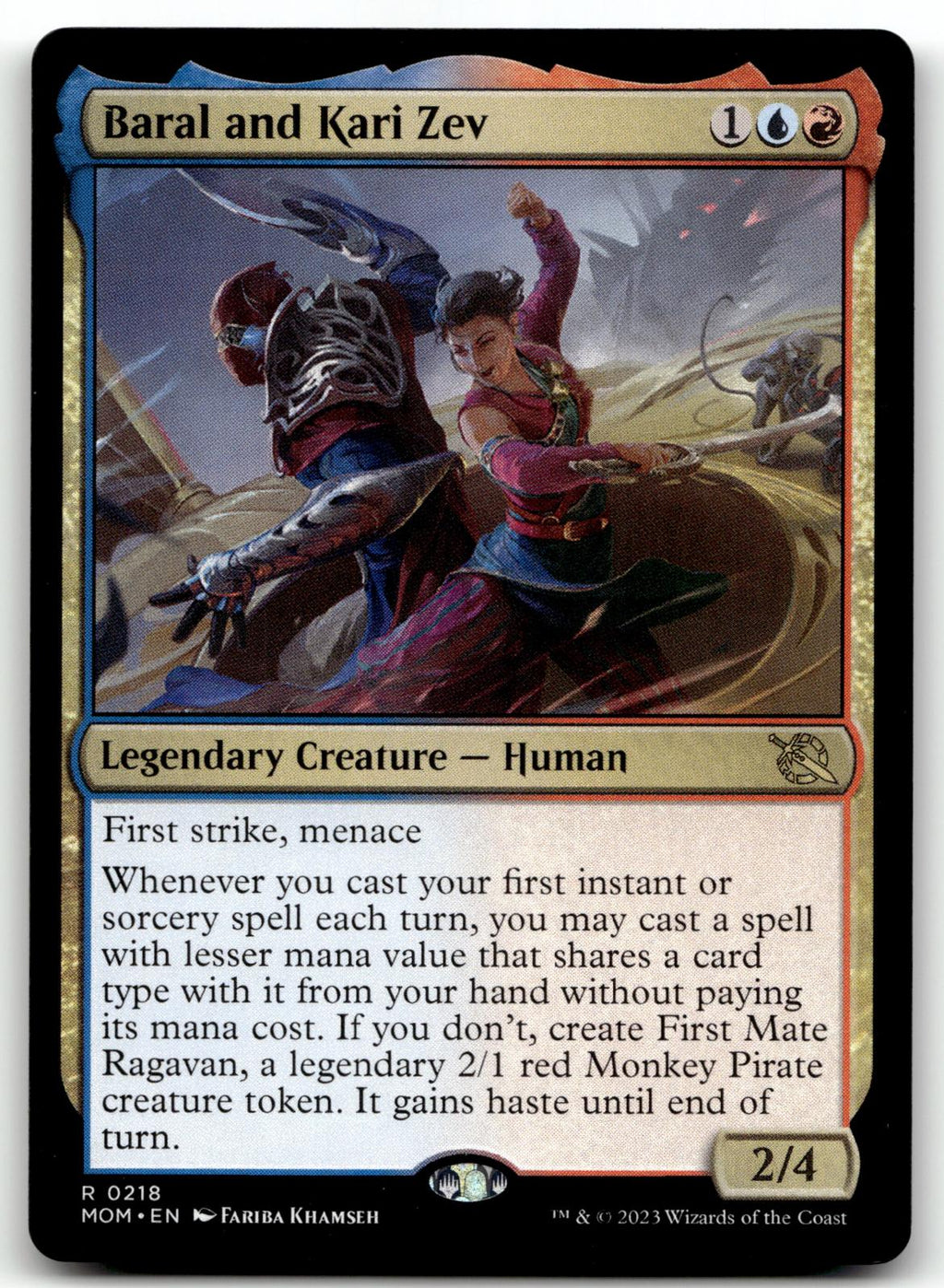 Baral and Kari Zev 218 Promo Pack: March of the Machine Magic: The Gathering NM