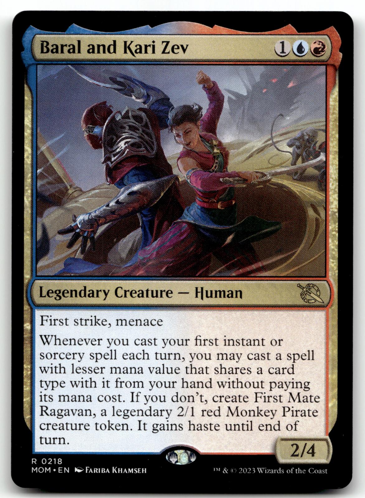 Baral and Kari Zev 218 Promo Pack: March of the Machine Magic: The Gathering NM