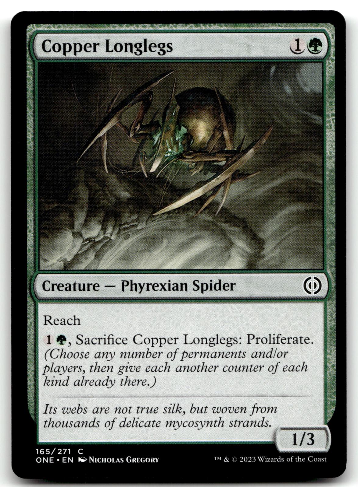 Copper Longlegs 165 Common Phyrexia: All Will Be One Magic: The Gathering NM