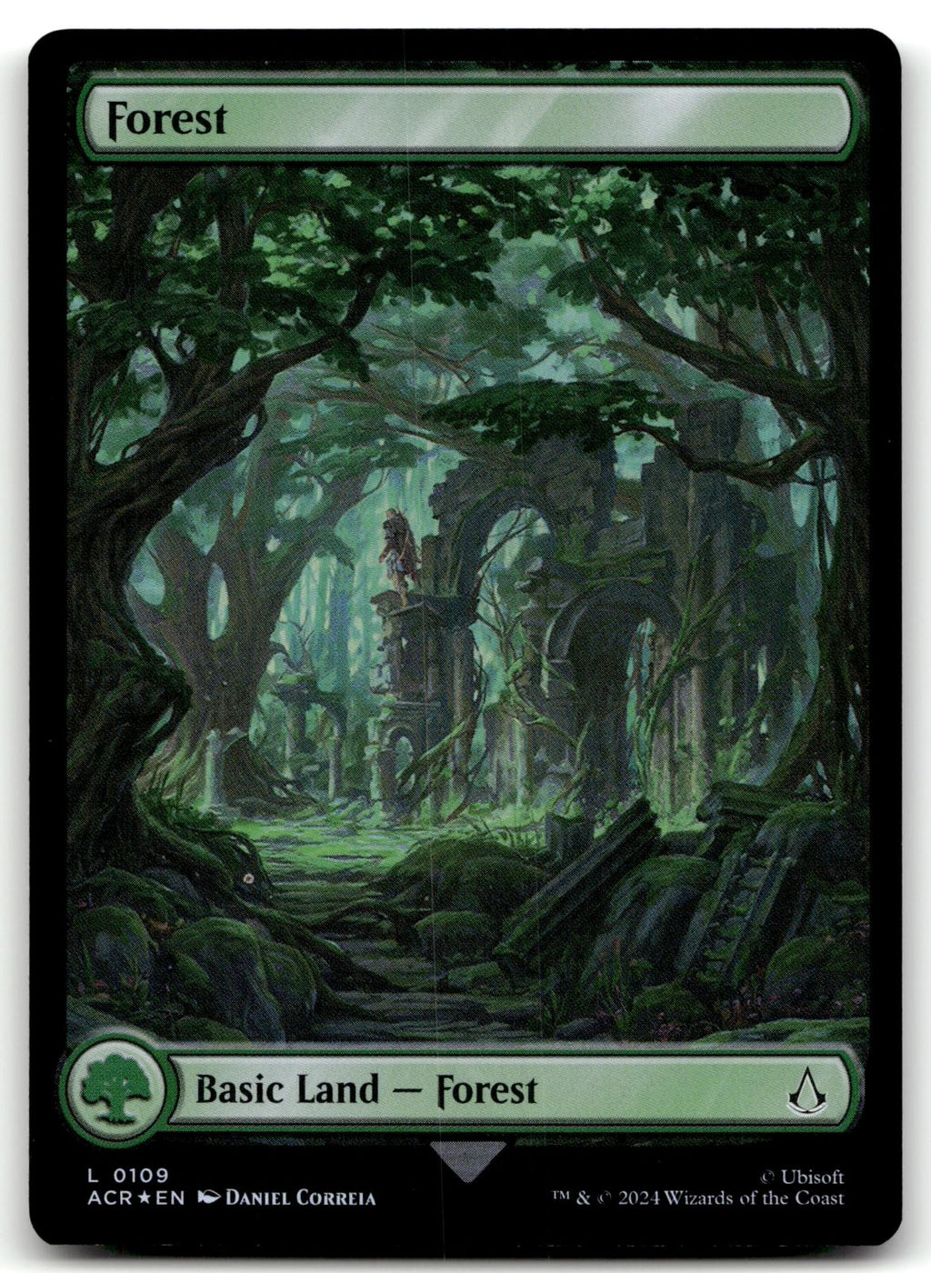 Forest (0109) 109 Universes Beyond: Assassin's Creed Magic: The Gathering Foil NM