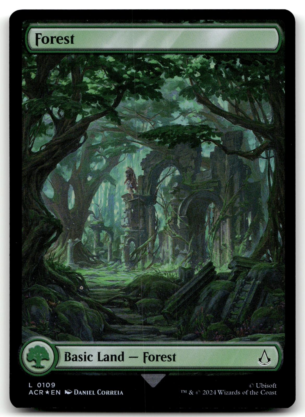 Forest (0109) 109 Universes Beyond: Assassin's Creed Magic: The Gathering Foil NM