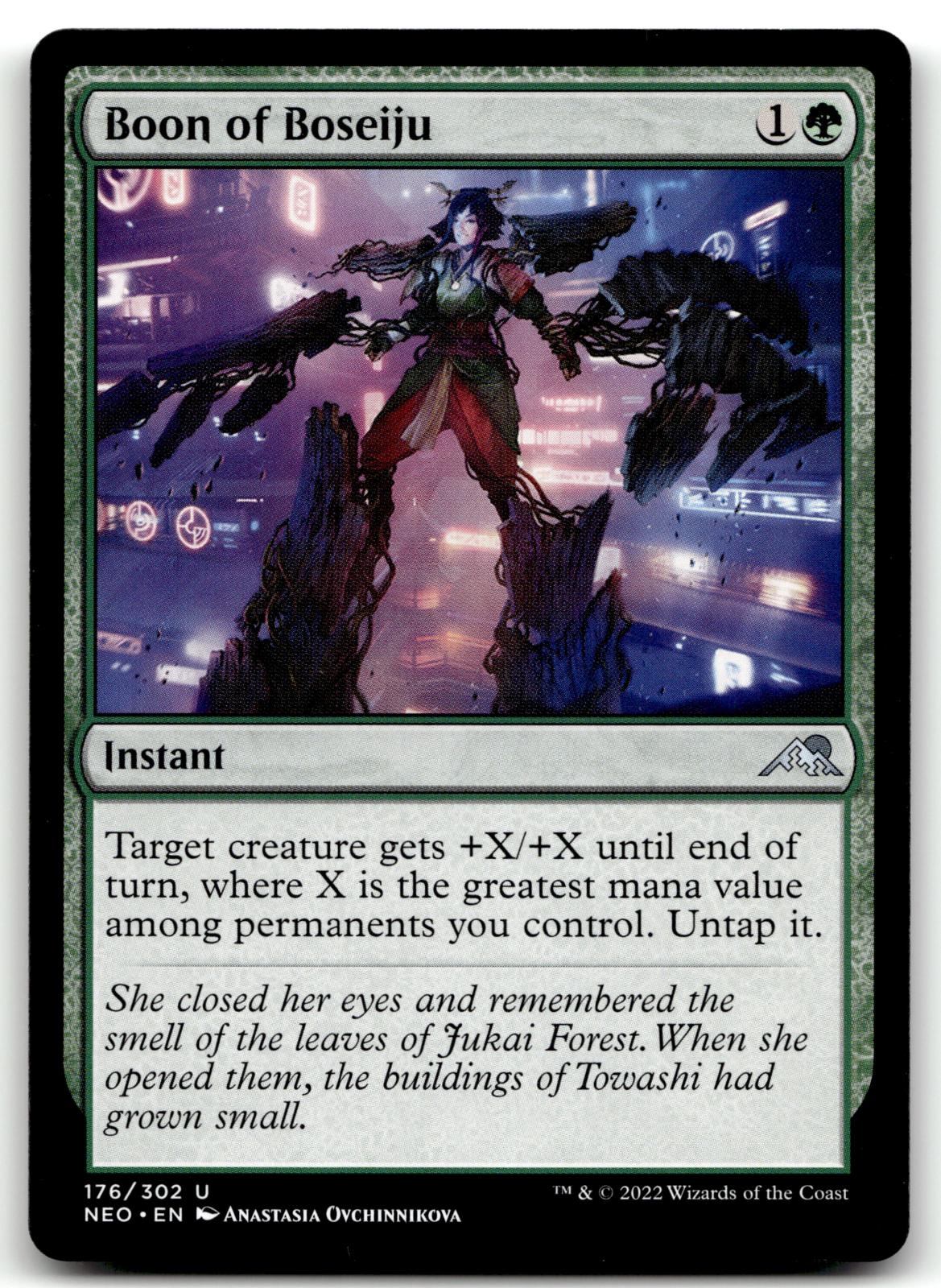 Boon of Boseiju 176 Uncommon Kamigawa: Neon Dynasty Magic: The Gathering NM