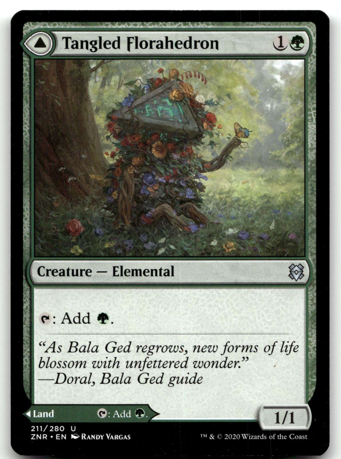 Tangled Florahedron 211 Uncommon Zendikar Rising Magic: The Gathering Near Mint