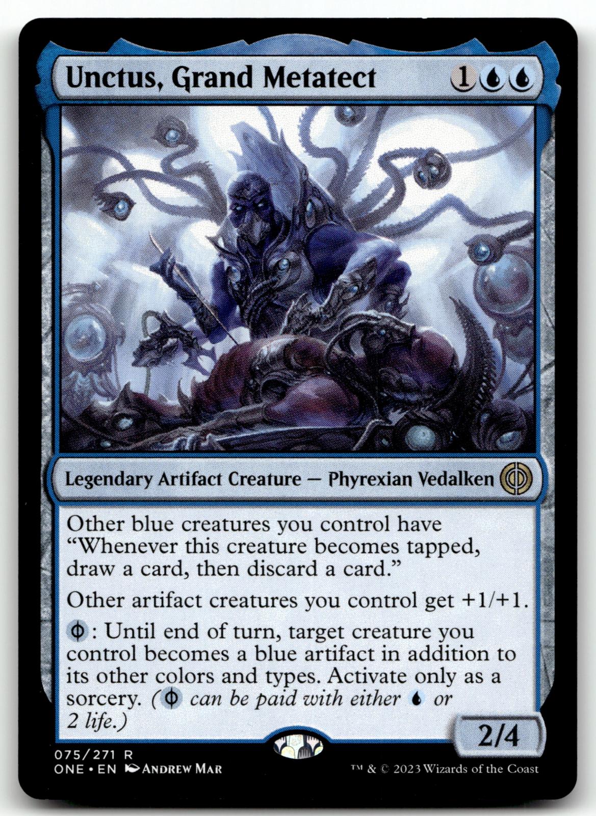 Unctus, Grand Metatect 75 Rare Phyrexia: All Will Be One Magic: The Gathering NM