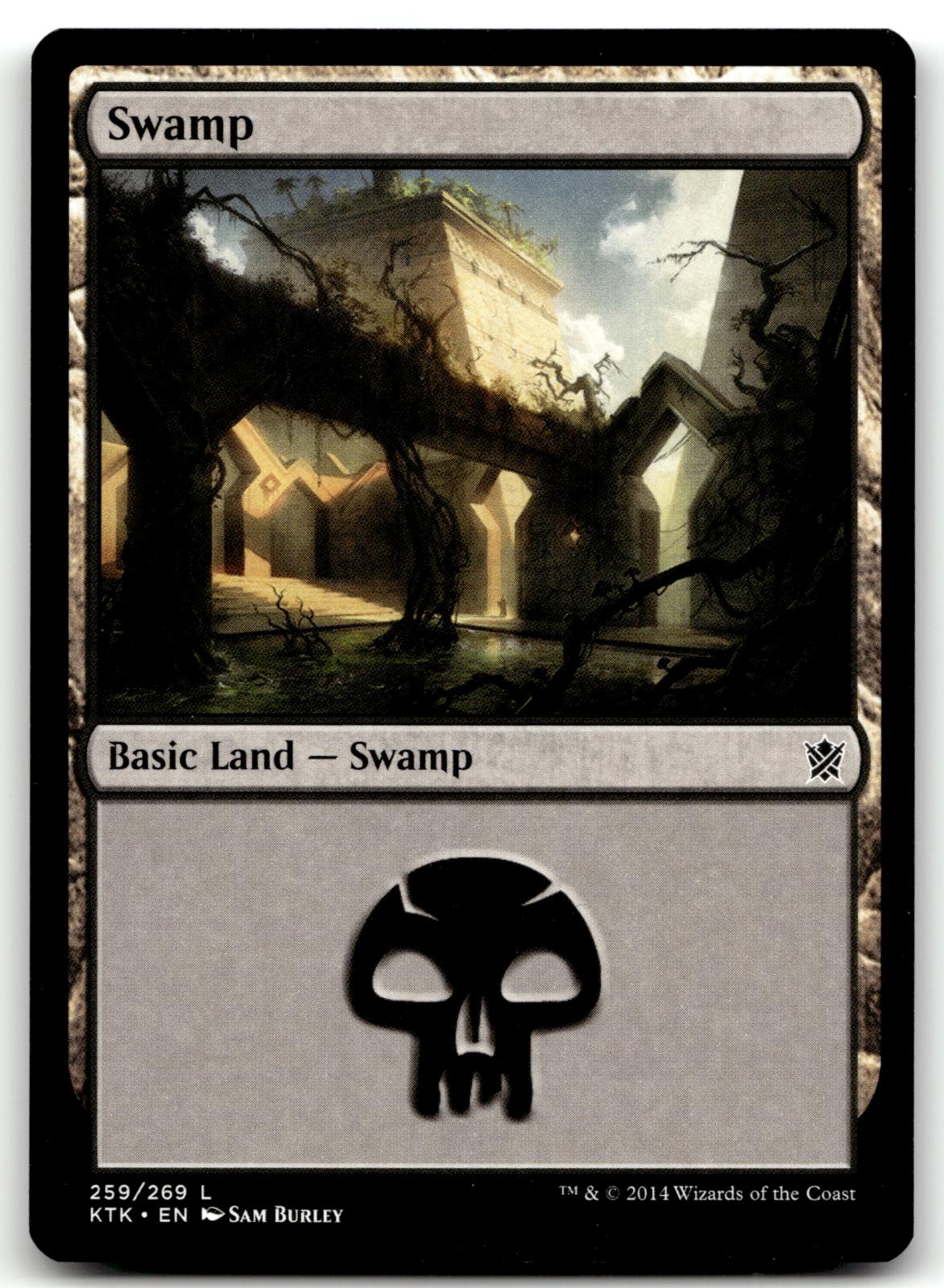 Swamp (259) 259 Land Khans of Tarkir Magic: The Gathering Near Mint