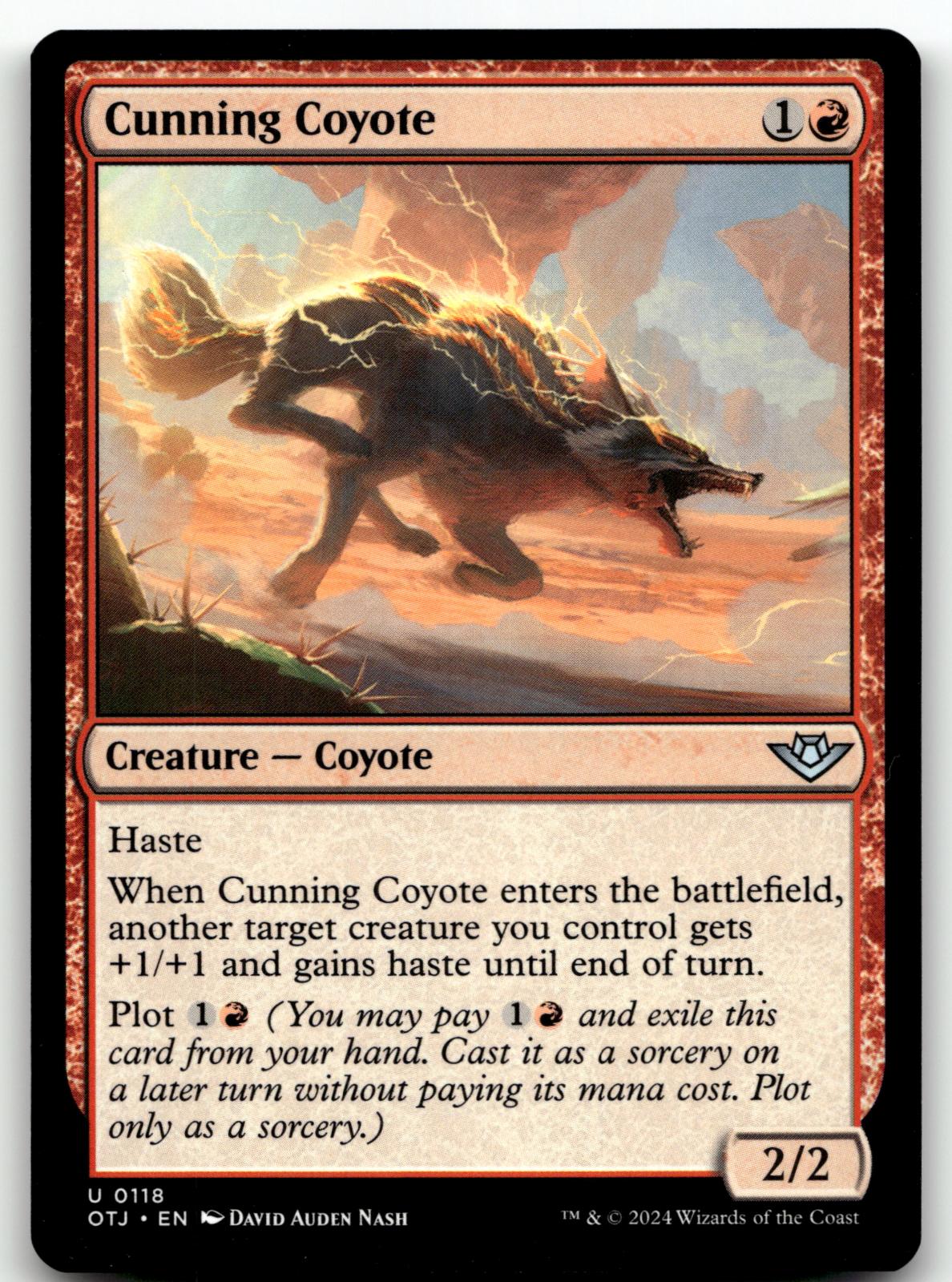 Cunning Coyote 118 Uncommon Outlaws of Thunder Junction Magic: The Gathering NM