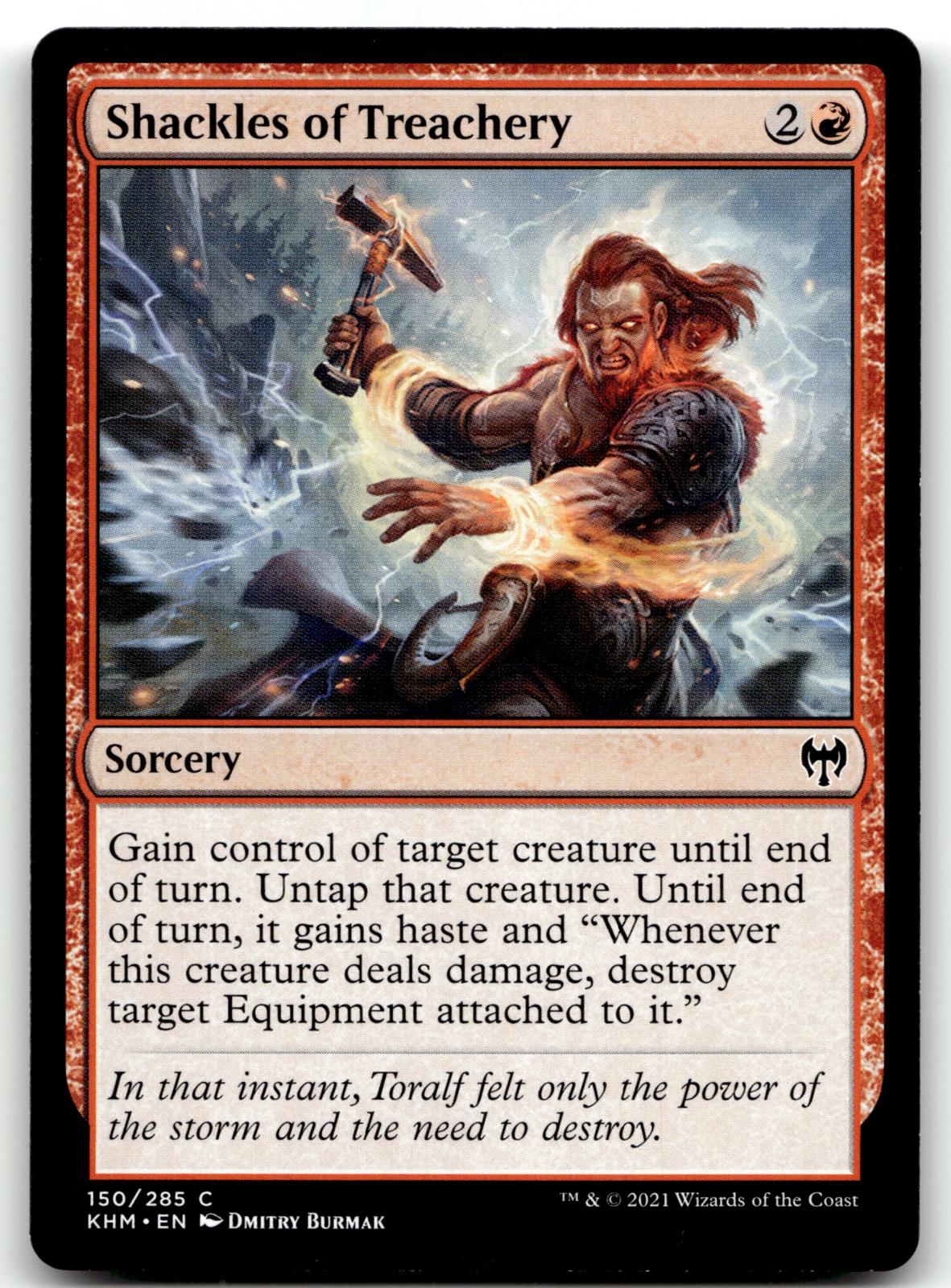 Shackles of Treachery 150 Common Kaldheim Magic: The Gathering Near Mint