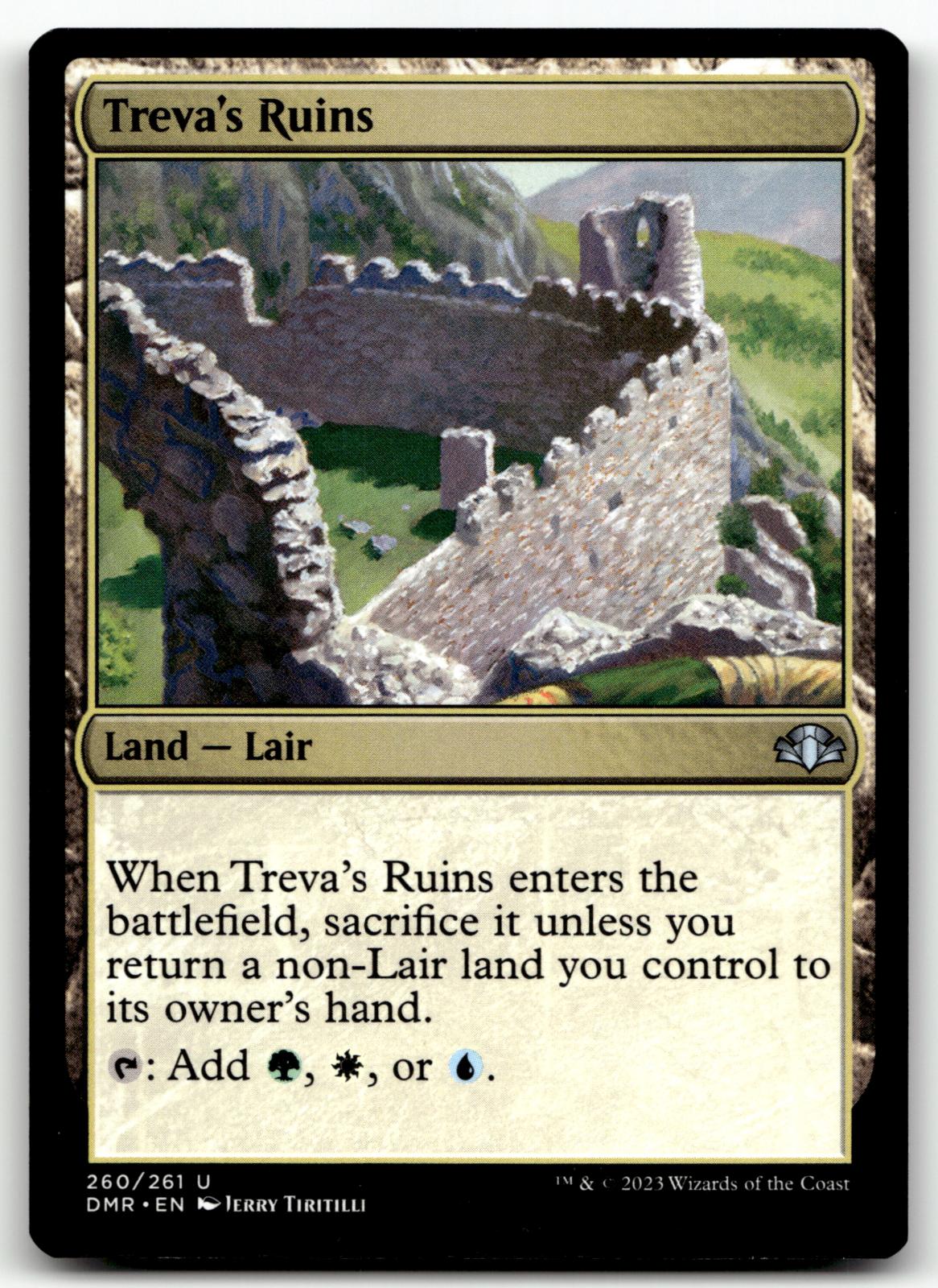 Treva's Ruins 260 Uncommon Dominaria Remastered Magic: The Gathering Near Mint