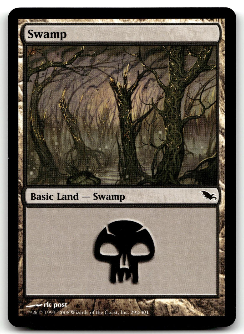 Swamp (292) 292 Land Shadowmoor Magic: The Gathering Near Mint