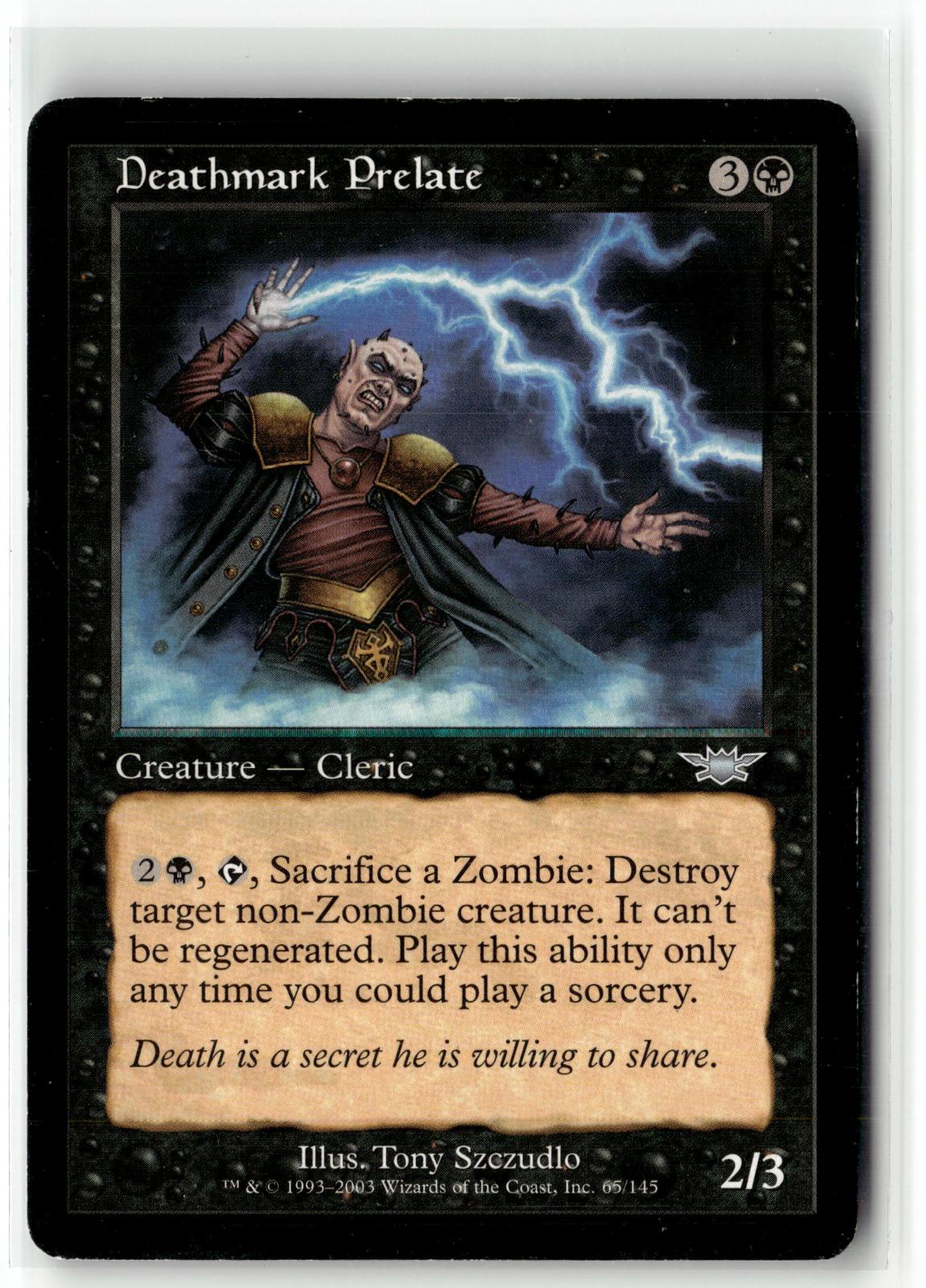 Deathmark Prelate 65 Uncommon Legions Magic: The Gathering Near Mint