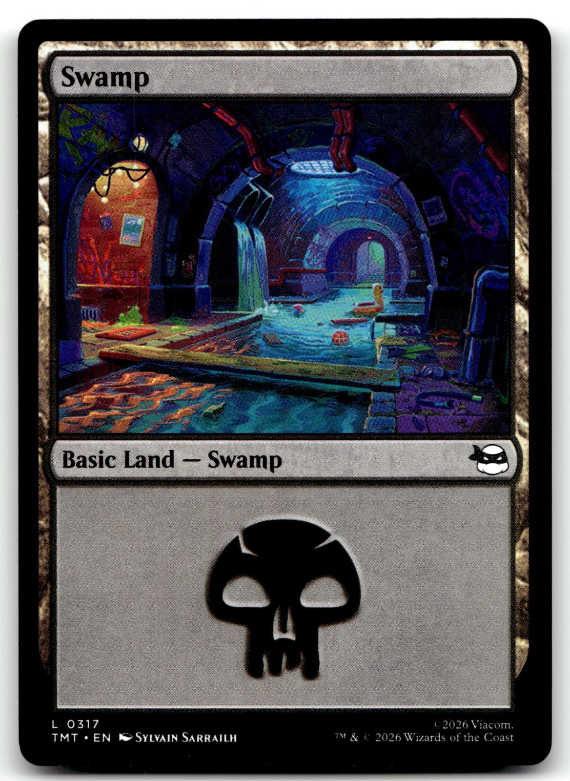 Swamp (0317) 0317 Land Teenage Mutant Ninja Turtles Magic: The Gathering NM
