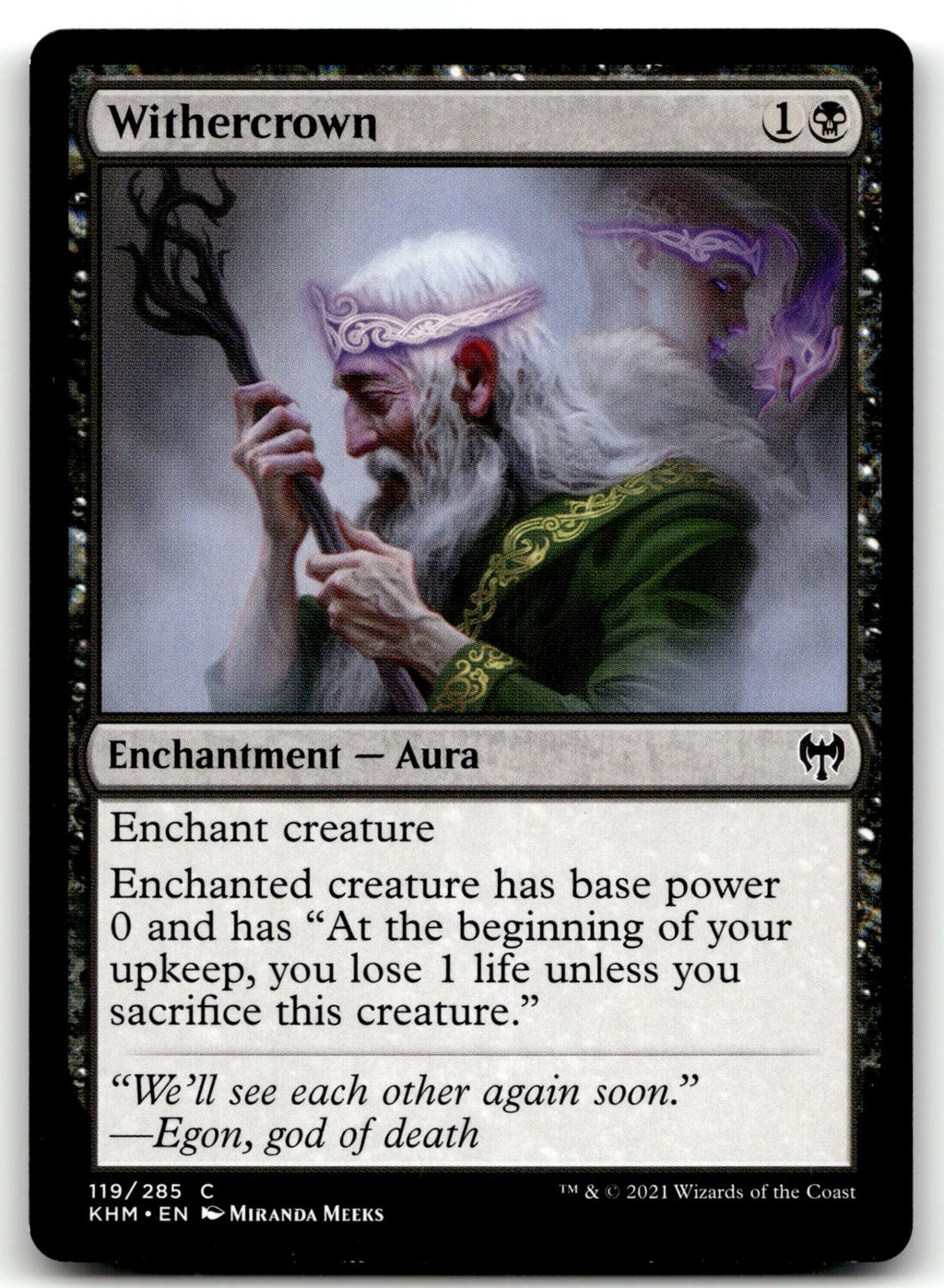 Withercrown 119 Common Kaldheim Magic: The Gathering Near Mint