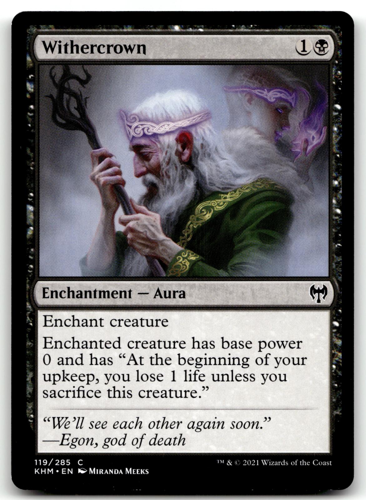 Withercrown 119 Common Kaldheim Magic: The Gathering Near Mint