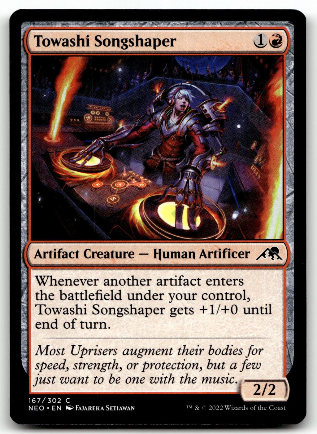 Towashi Songshaper 167 Common Kamigawa: Neon Dynasty Magic: The Gathering NM