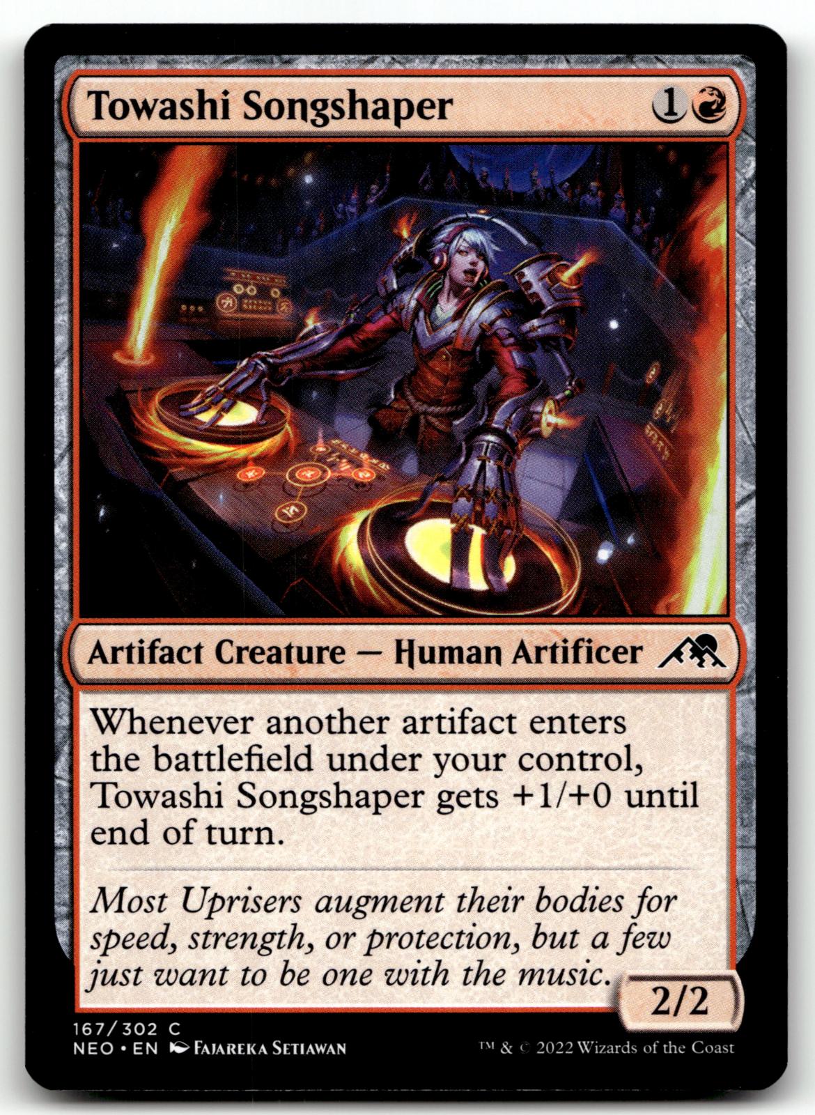 Towashi Songshaper 167 Common Kamigawa: Neon Dynasty Magic: The Gathering NM