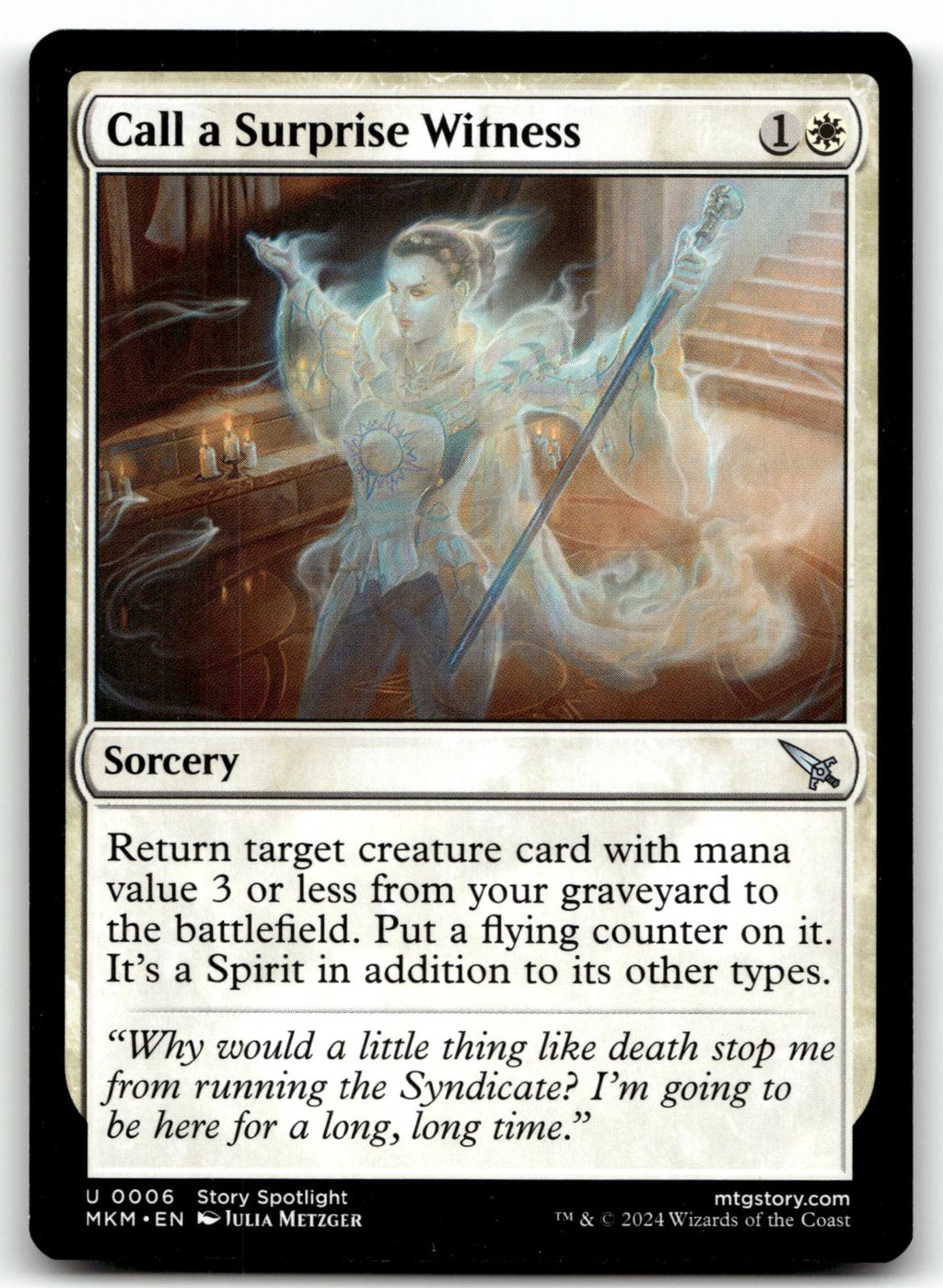 Call a Surprise Witness 6 Murders at Karlov Manor Magic: The Gathering NM