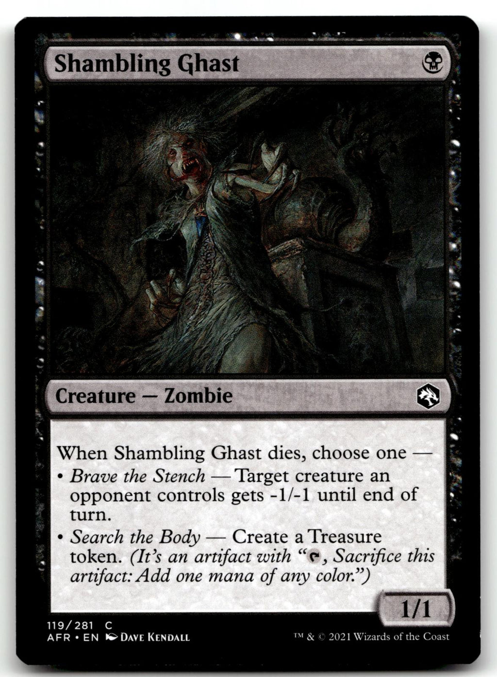 Shambling Ghast 119 Adventures in the Forgotten Realms Magic: The Gathering NM