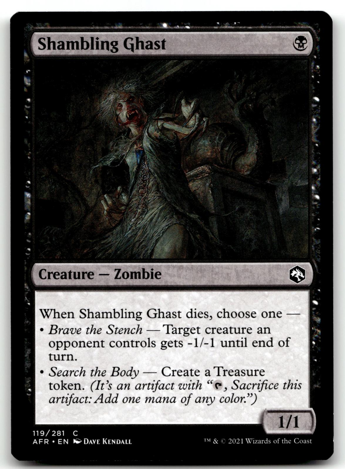 Shambling Ghast 119 Adventures in the Forgotten Realms Magic: The Gathering NM