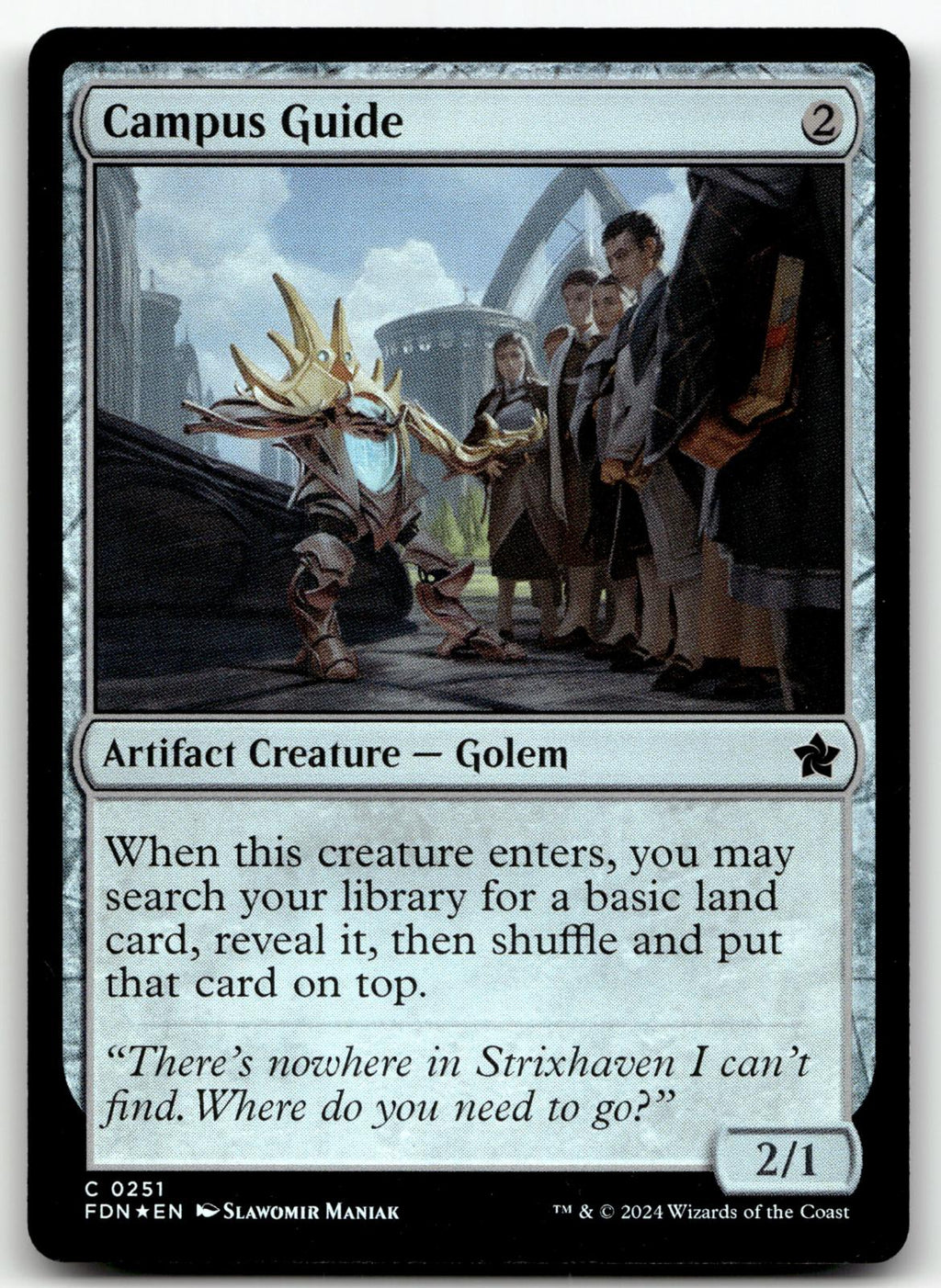 Campus Guide 251 Common Foundations Magic: The Gathering Foil Near Mint
