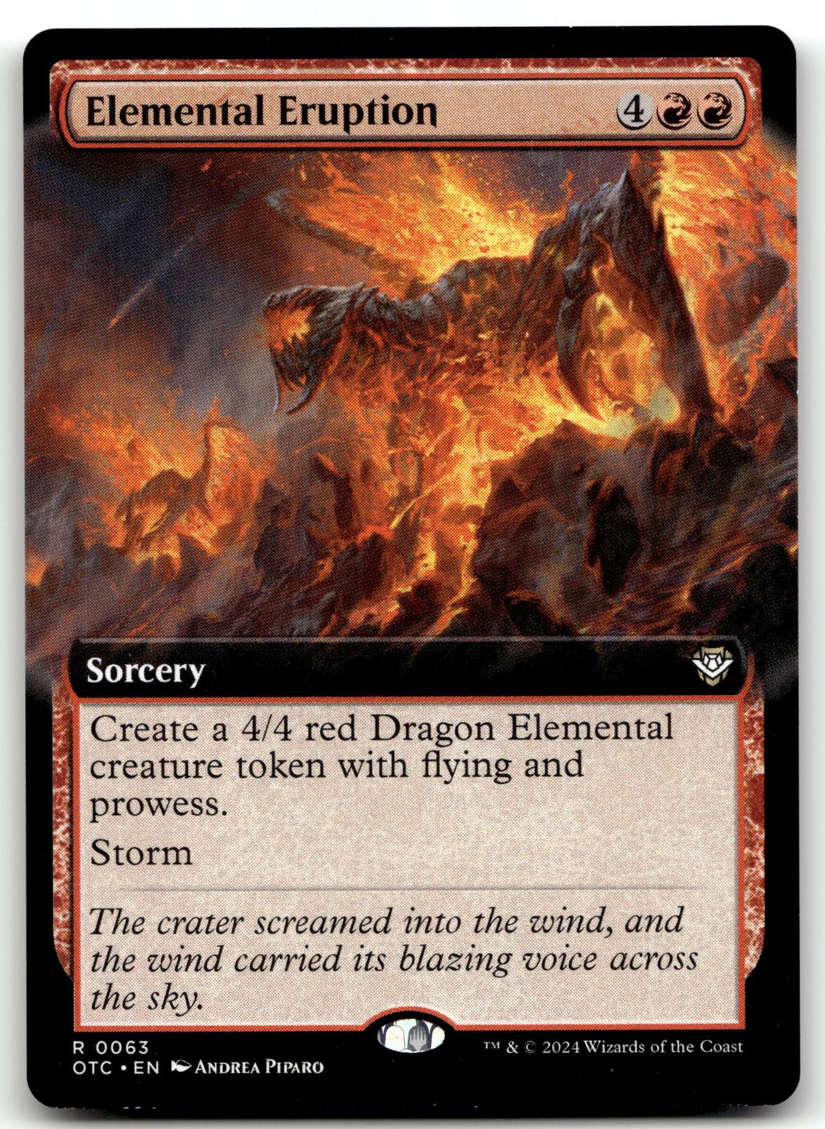 Elemental Eruption (Extended Art) 63 Commander: Outlaws of Thunder Junction 