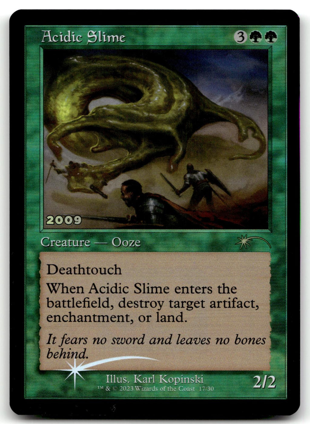 Acidic Slime 17 Promo 30th Anniversary Promos Magic: The Gathering Foil NM
