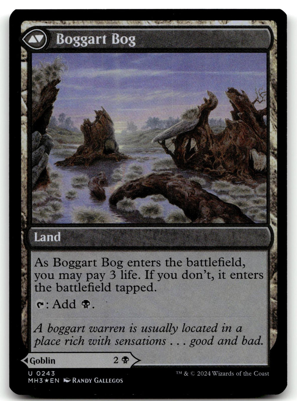 Boggart Trawler 243 Uncommon Modern Horizons 3 Magic: The Gathering Foil NM