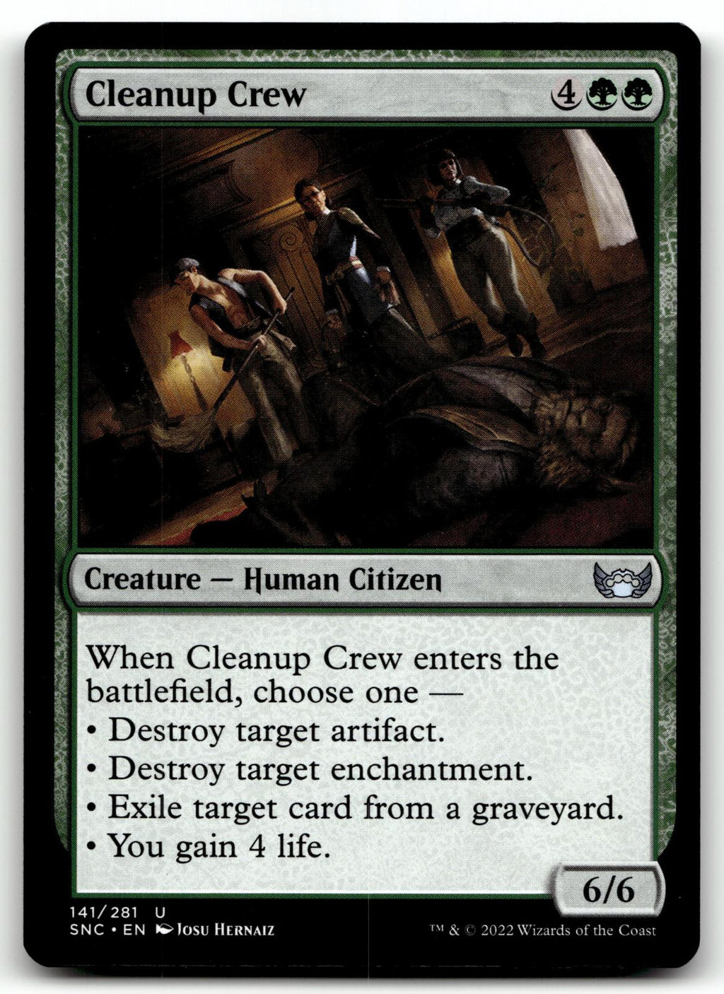 Cleanup Crew 141 Uncommon Streets of New Capenna Magic: The Gathering Near Mint