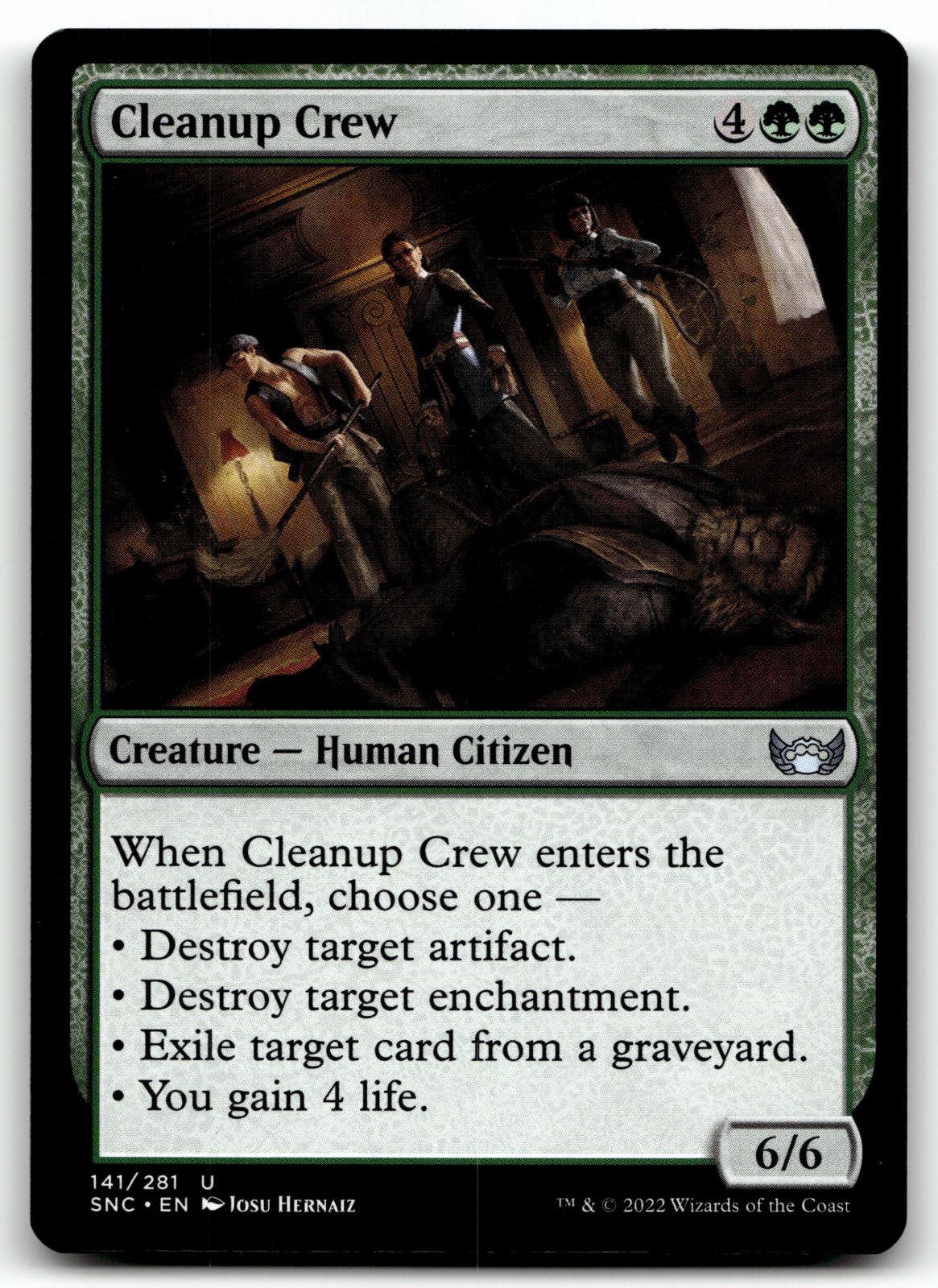 Cleanup Crew 141 Uncommon Streets of New Capenna Magic: The Gathering Near Mint