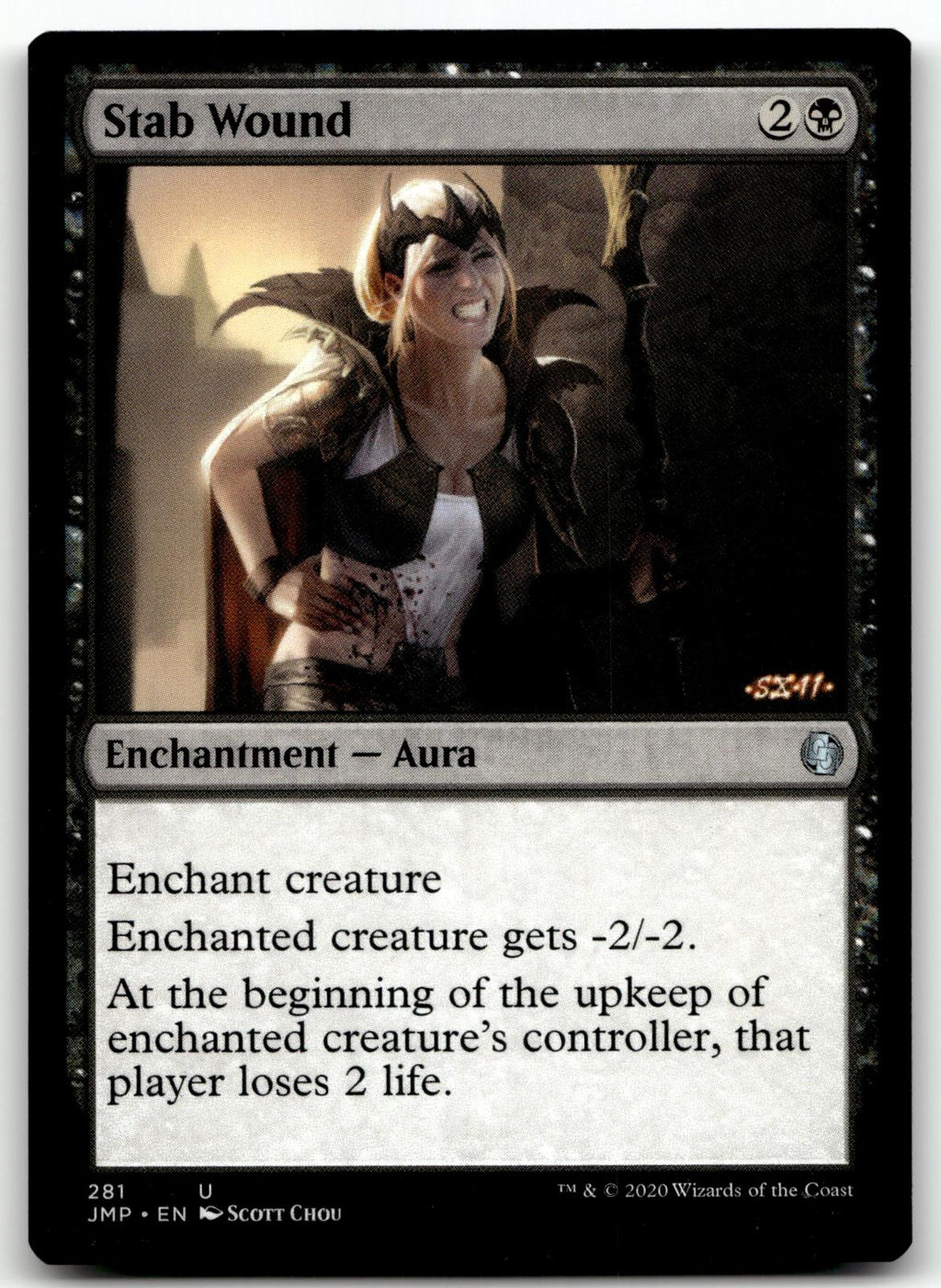 Stab Wound 281 Uncommon Jumpstart Magic: The Gathering Near Mint