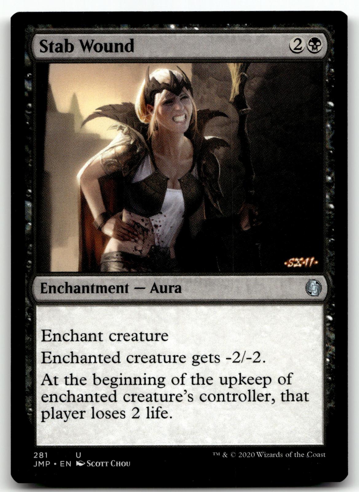 Stab Wound 281 Uncommon Jumpstart Magic: The Gathering Near Mint