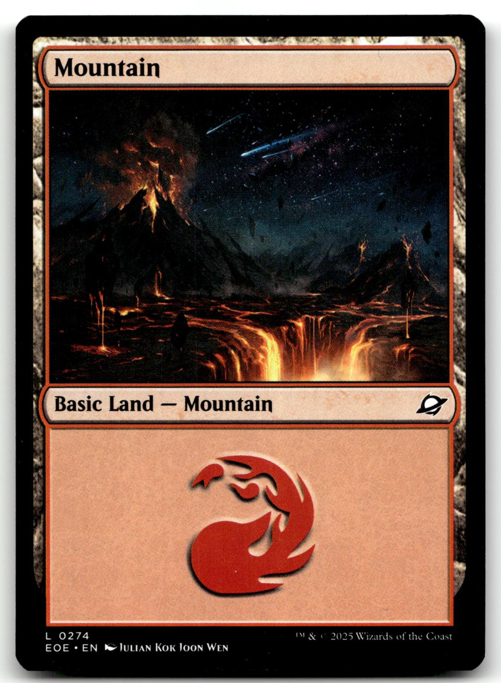 Mountain (0274) 274 Land Edge of Eternities Magic: The Gathering Near Mint