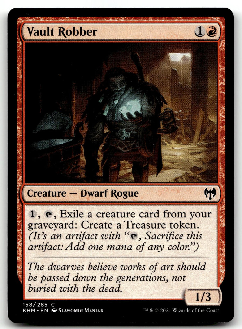 Vault Robber 158 Common Kaldheim Magic: The Gathering Near Mint