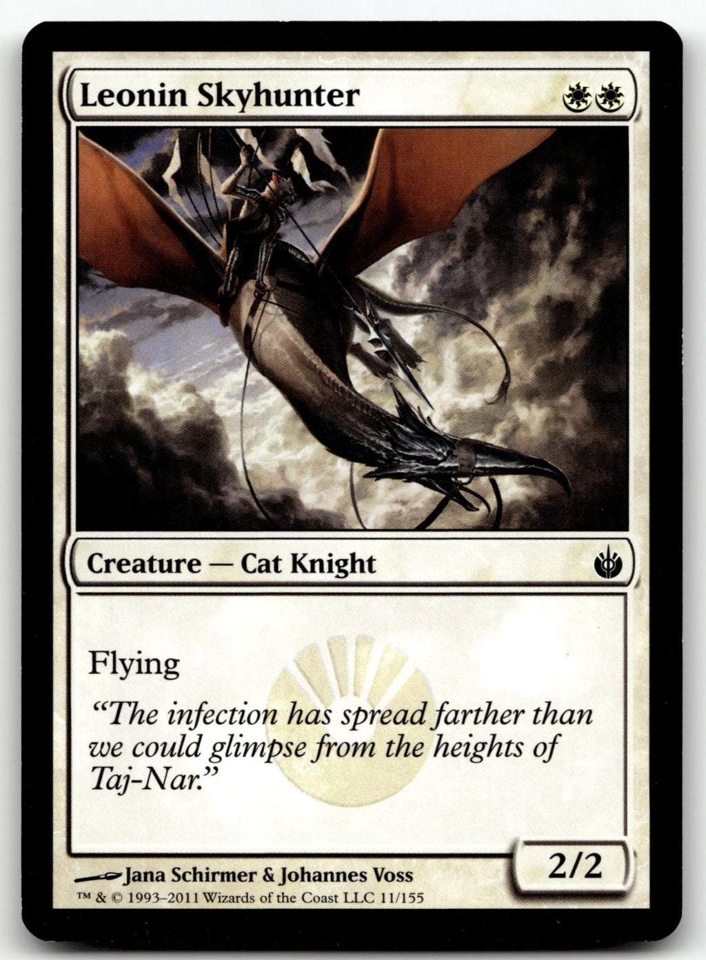 Leonin Skyhunter 11 Common Mirrodin Besieged Magic: The Gathering Near Mint