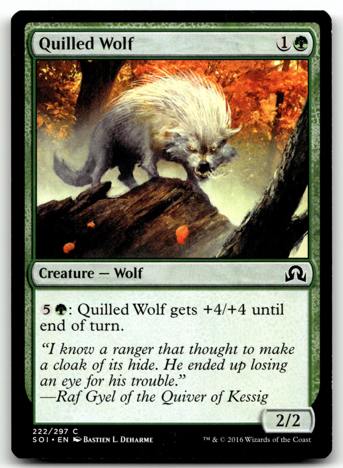 Quilled Wolf 222 Common Shadows over Innistrad Magic: The Gathering Near Mint