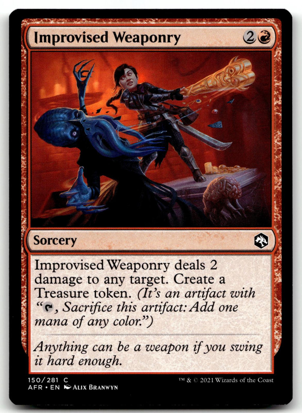 Improvised Weaponry 150 Adventures in the Forgotten Realms Magic: The Gathering NM