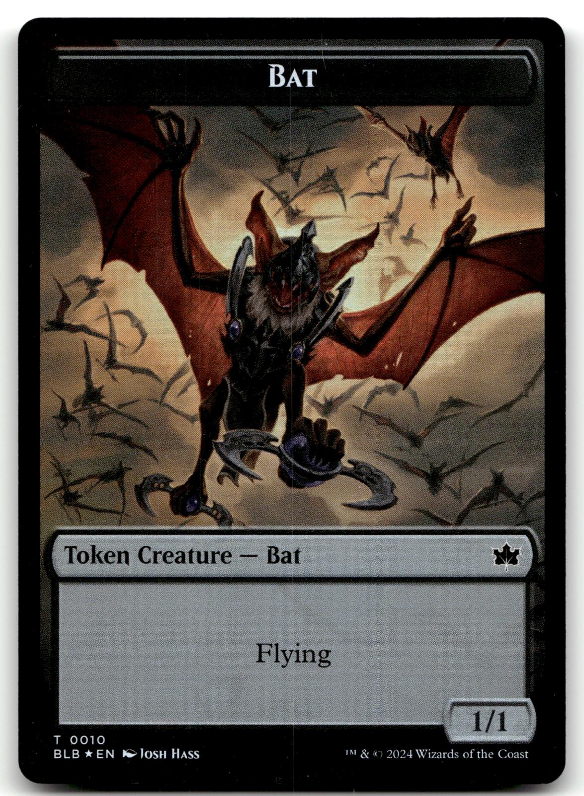 Bat Token 10 Token Bloomburrow Magic: The Gathering Near Mint