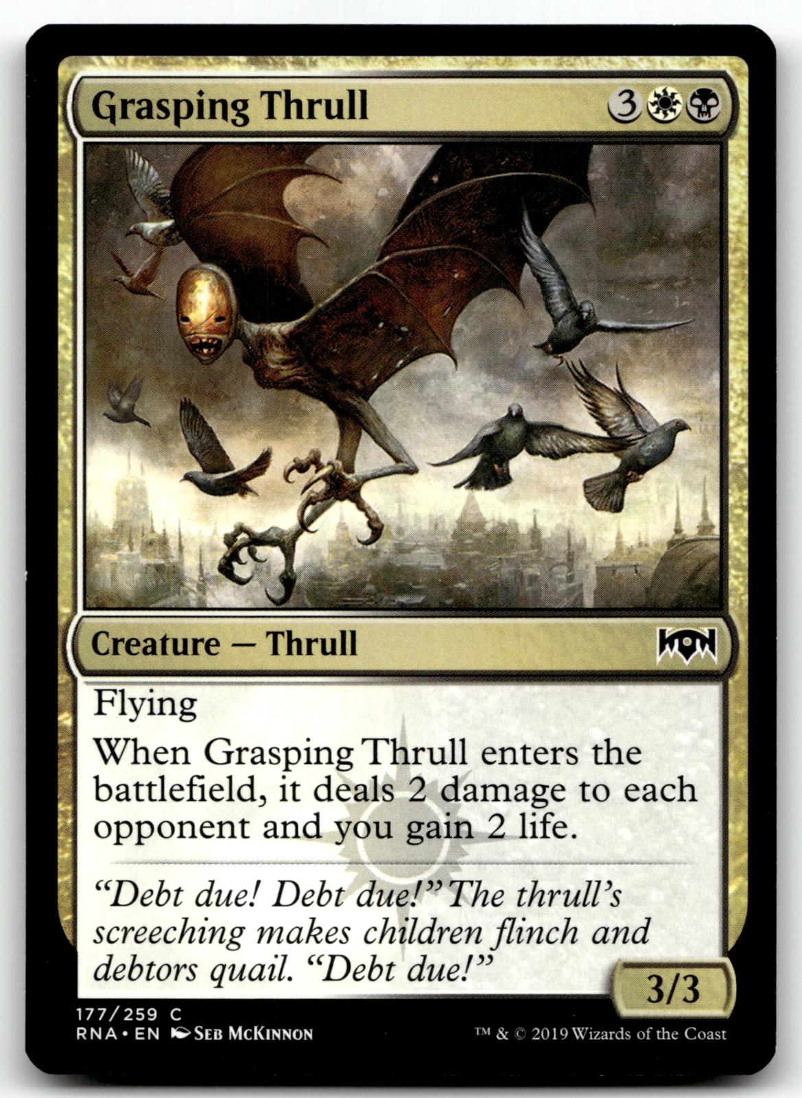 Grasping Thrull 177 Common Ravnica Allegiance Magic: The Gathering Near Mint