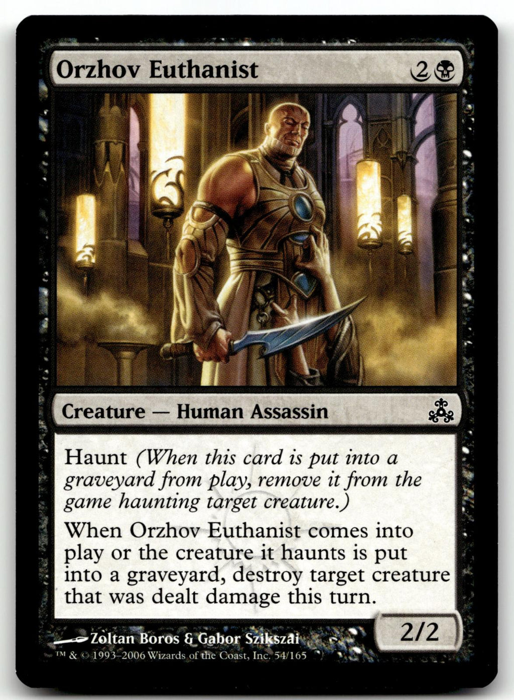 Orzhov Euthanist 54 Common Guildpact Magic: The Gathering Near Mint