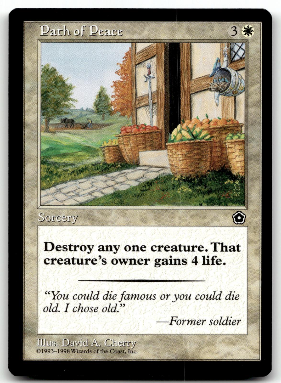 Path of Peace Common Portal Second Age Magic: The Gathering Near Mint